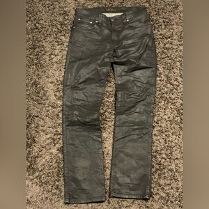 Black Waxed Nudie Jeans